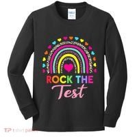 Rock The Test Test Day Teacher Testing Day Kids Long Sleeve Shirt thumb 0