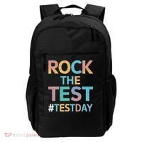 Rock The Test Exam Day Look For Motivated Students Teachers Backpack thumb 0