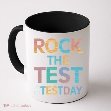 Rock The Test Exam Day Look For Motivated Students Teachers Coffee Mug