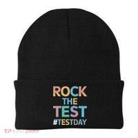 Rock The Test Exam Day Look For Motivated Students Teachers Beanie thumb 0