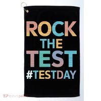 Rock The Test Exam Day Look For Motivated Students Teachers Golf Towel thumb 0