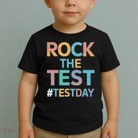 Rock The Test Exam Day Look For Motivated Students Teachers Toddler T-Shirt thumb 2