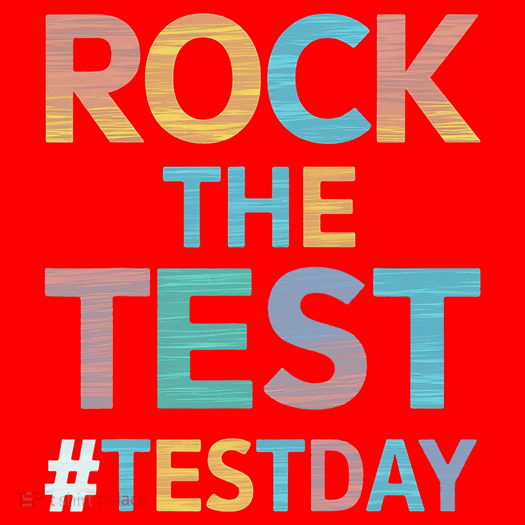 Rock The Test Exam Day Look For Motivated Students Teachers Santa Hat