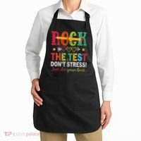 Rock The Test Dont Stress Just Do Your Best Teacher Testing Apron thumb 2