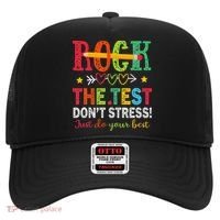 Rock The Test Dont Stress Just Do Your Best Teacher Testing Hat thumb 0