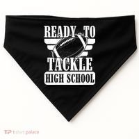 Ready To Tackle High School Football Ball USA-Made Doggie Bandana thumb 0