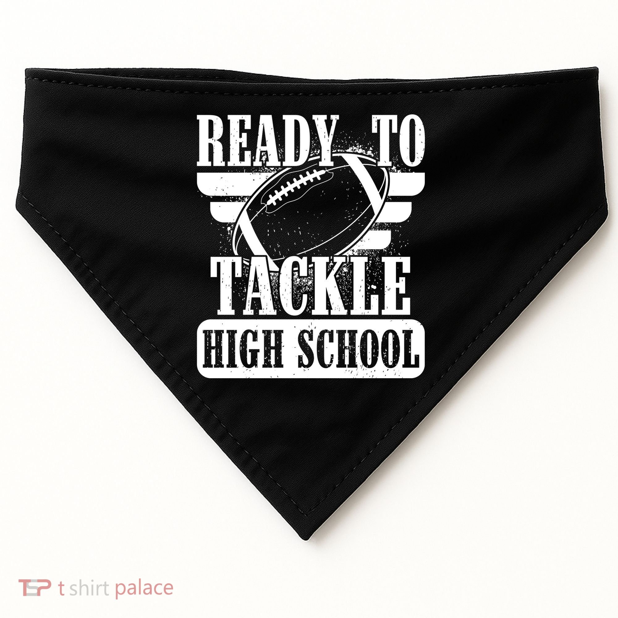 Ready To Tackle High School Football Ball USA-Made Doggie Bandana