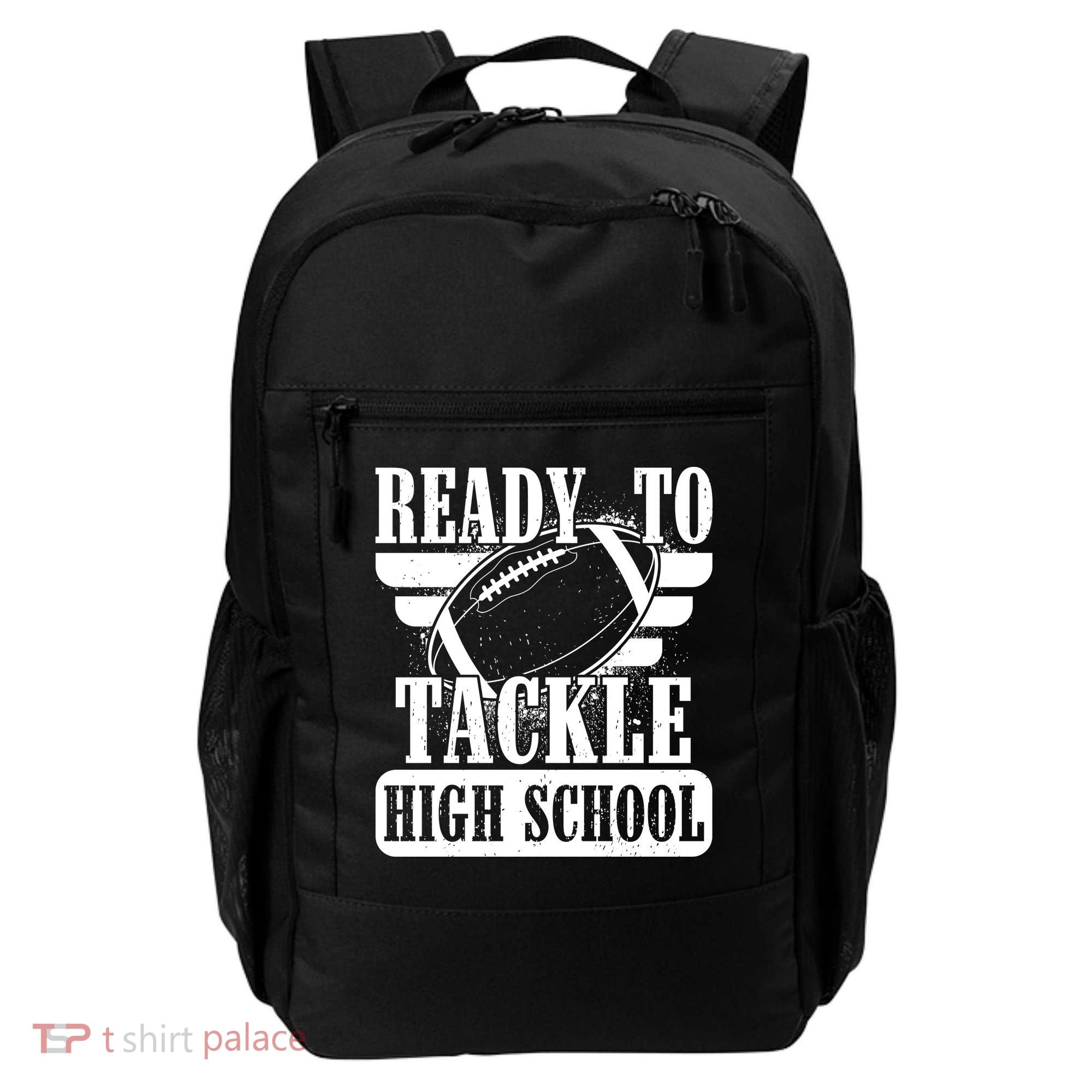 Ready To Tackle High School Football Ball Backpack