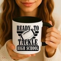 Ready To Tackle High School Football Ball Coffee Mug thumb 3