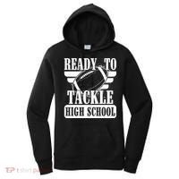 Ready To Tackle High School Football Ball Women's Hoodie thumb 0