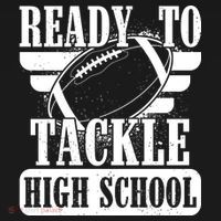 Ready To Tackle High School Football Ball Women's Hoodie thumb 2