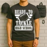 Ready To Tackle High School Football Ball T-Shirt thumb 6