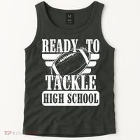 Ready To Tackle High School Football Ball Tank Top thumb 2