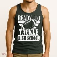 Ready To Tackle High School Football Ball Tank Top thumb 3