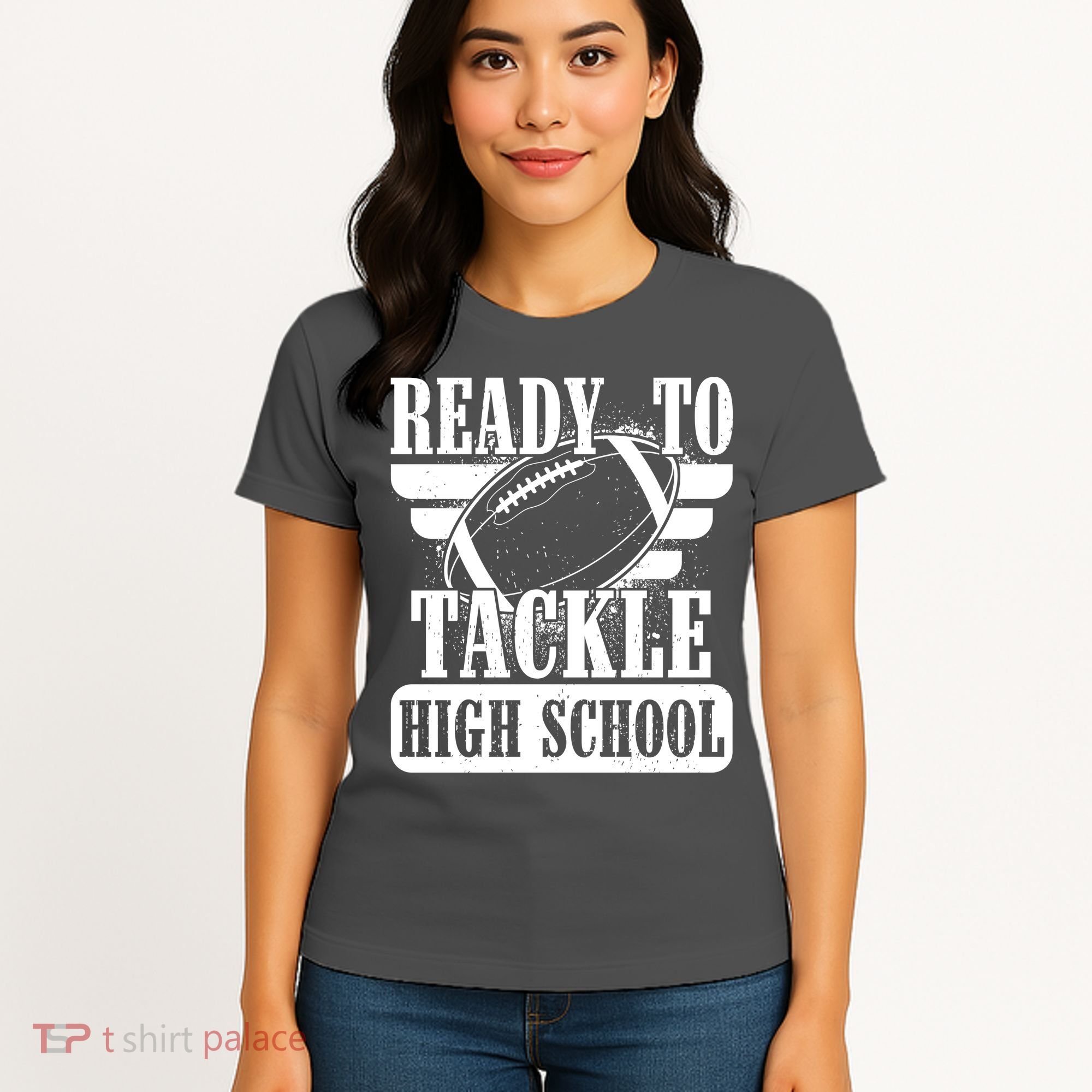 Ready To Tackle High School Football Ball Women's T-Shirt