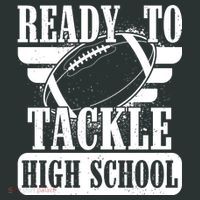 Ready To Tackle High School Football Ball Kids Sweatshirt thumb 2