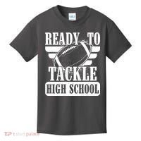 Ready To Tackle High School Football Ball Kids T-Shirt thumb 0