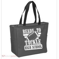 Ready To Tackle High School Football Ball Tote Bag thumb 2
