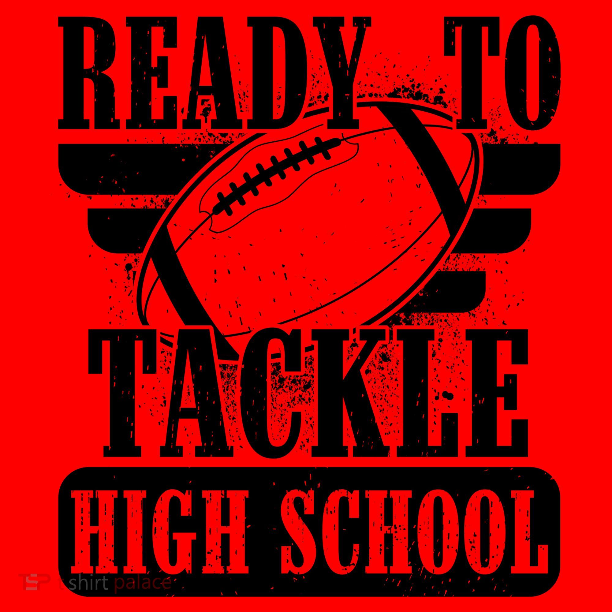 Ready To Tackle High School Football Ball Santa Hat