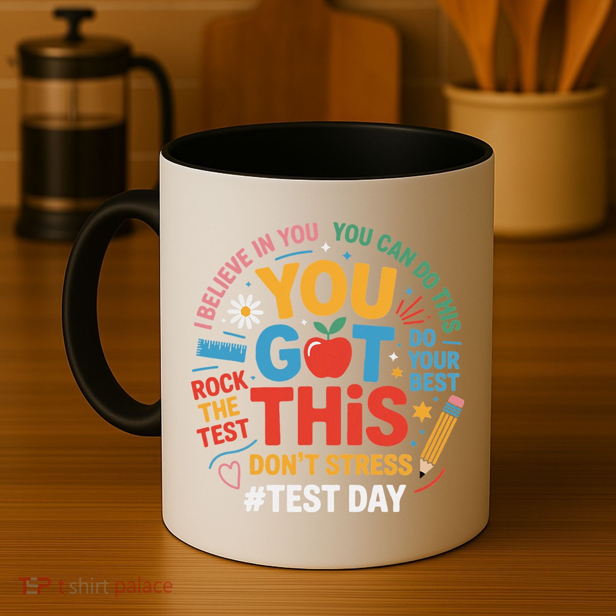 Rock The Test Dont Stress You Got This Funny Testing Day Coffee Mug