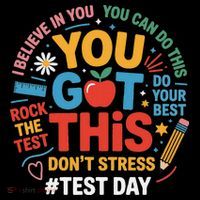 Rock The Test Dont Stress You Got This Funny Testing Day Coffee Mug thumb 5