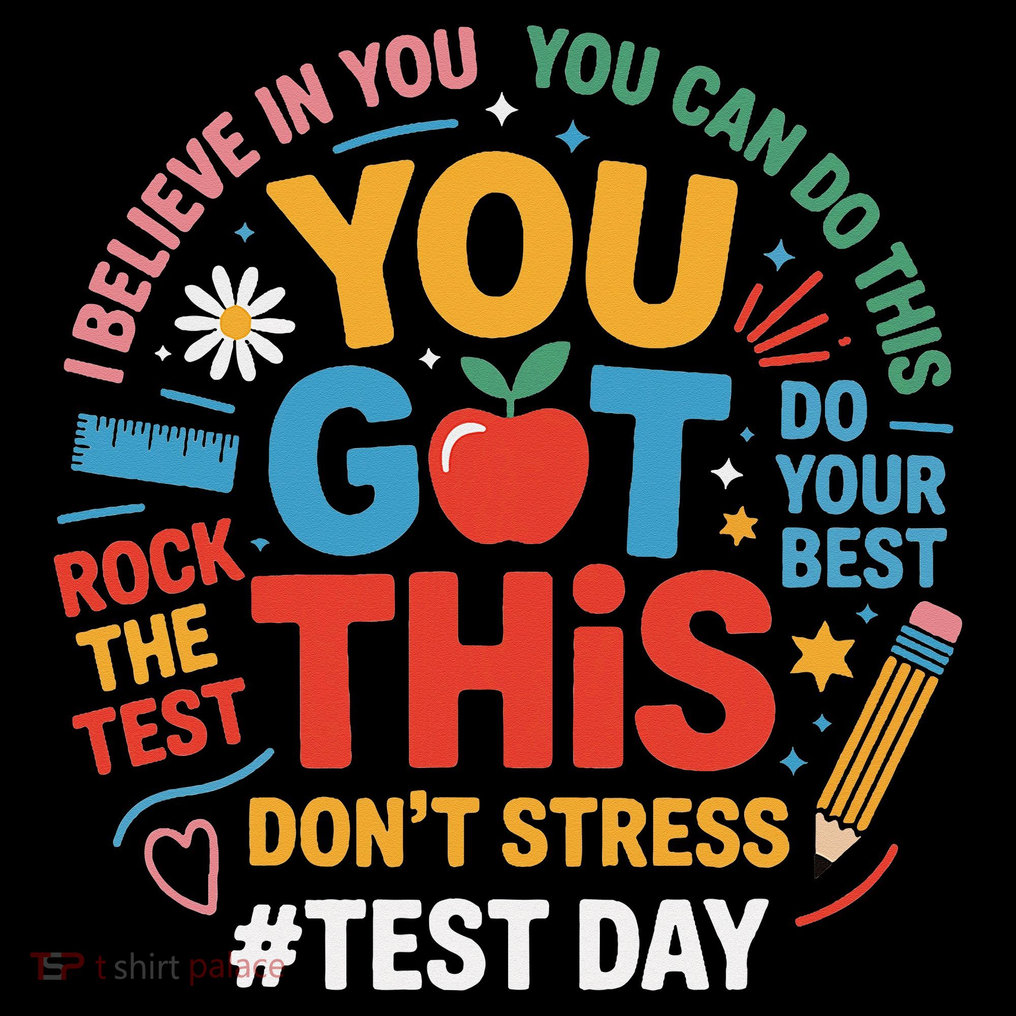 Rock The Test Dont Stress You Got This Funny Testing Day Coffee Mug