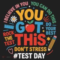 Rock The Test Dont Stress You Got This Funny Testing Day Beanie thumb 2