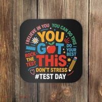 Rock The Test Dont Stress You Got This Funny Testing Day Coaster thumb 0