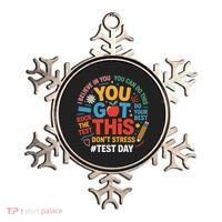 Rock The Test Dont Stress You Got This Funny Testing Day Ornament thumb 0