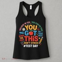 Rock The Test Dont Stress You Got This Funny Testing Day Women's Tank Top thumb 3