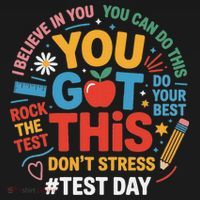 Rock The Test Dont Stress You Got This Funny Testing Day Women's Tank Top thumb 5