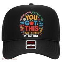 Rock The Test Dont Stress You Got This Funny Testing Day Hat thumb 0