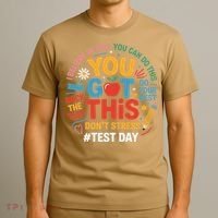 Rock The Test Dont Stress You Got This Funny Testing Day T-Shirt thumb 3