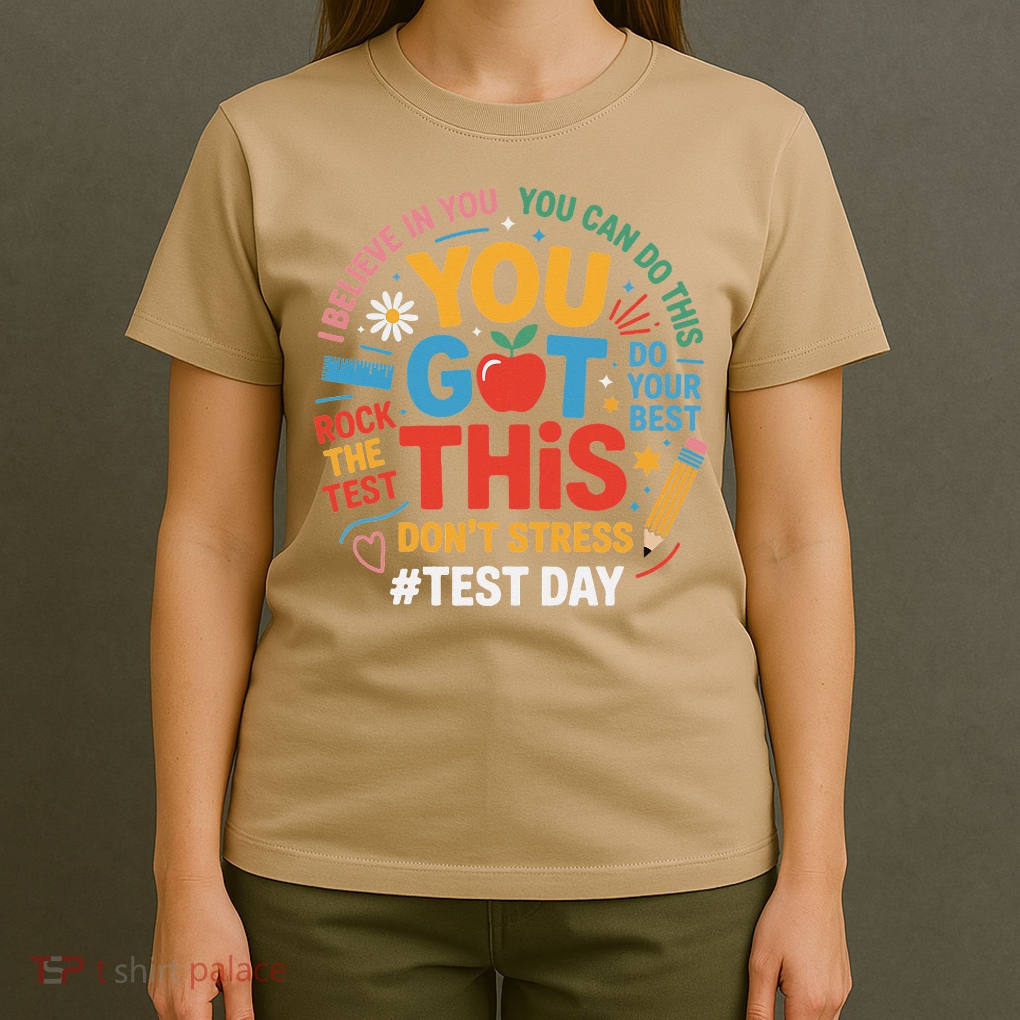 Rock The Test Dont Stress You Got This Funny Testing Day T-Shirt