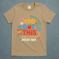 Rock The Test Dont Stress You Got This Funny Testing Day T-Shirt thumb 5