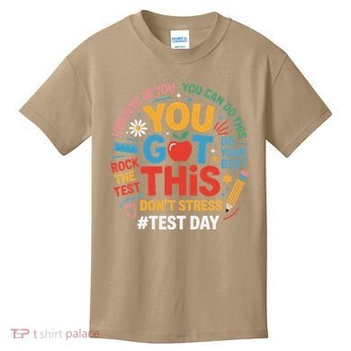 Rock The Test Dont Stress You Got This Funny Testing Day Kids T-Shirt
