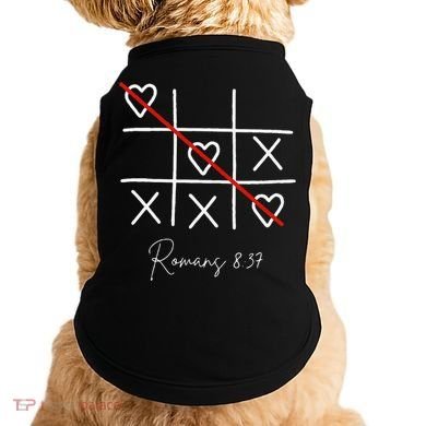 Romans Tic Tac Toe Heart Classic Strategy Game For Christian Doggie Tank