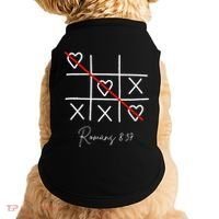 Romans Tic Tac Toe Heart Classic Strategy Game For Christian Doggie Tank thumb 0