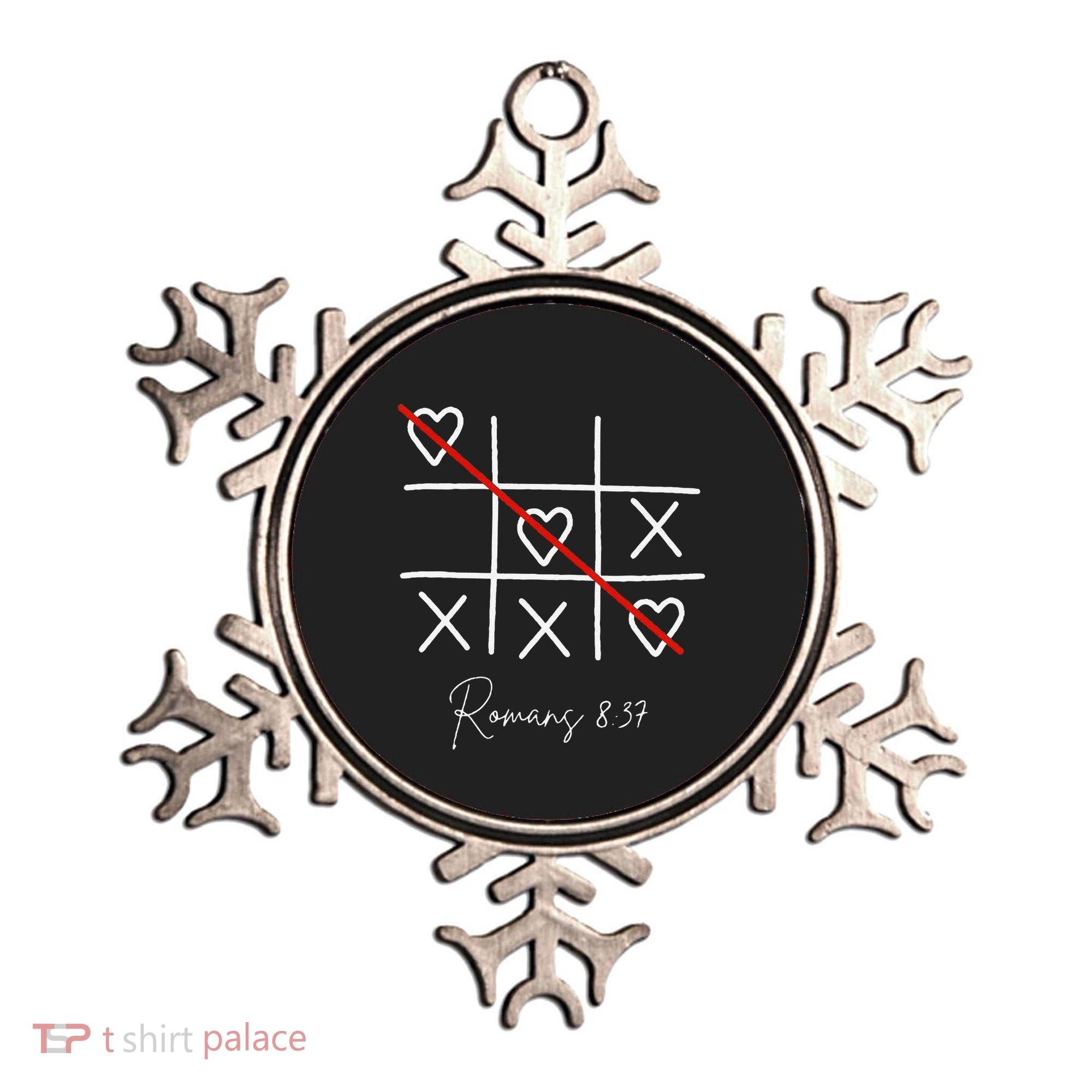 Romans Tic Tac Toe Heart Classic Strategy Game For Christian Ornament