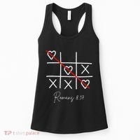 Romans Tic Tac Toe Heart Classic Strategy Game For Christian Women's Tank Top thumb 0