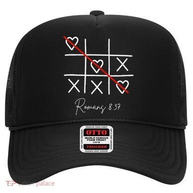 Romans Tic Tac Toe Heart Classic Strategy Game For Christian Hat