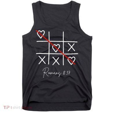 Romans Tic Tac Toe Heart Classic Strategy Game For Christian Tank Top