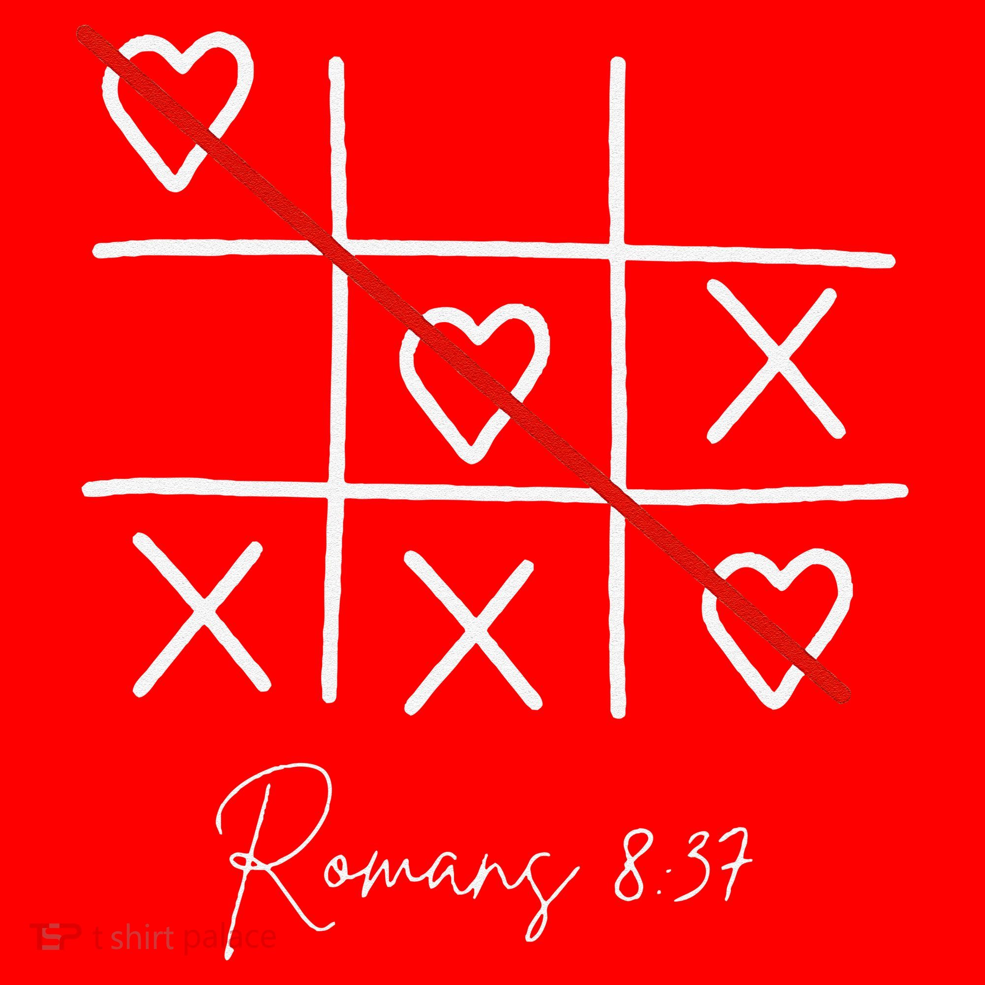 Romans Tic Tac Toe Heart Classic Strategy Game For Christian Santa Hat