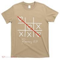 Romans Tic Tac Toe Heart Classic Strategy Game For Christian T-Shirt thumb 0