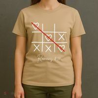 Romans Tic Tac Toe Heart Classic Strategy Game For Christian T-Shirt thumb 4