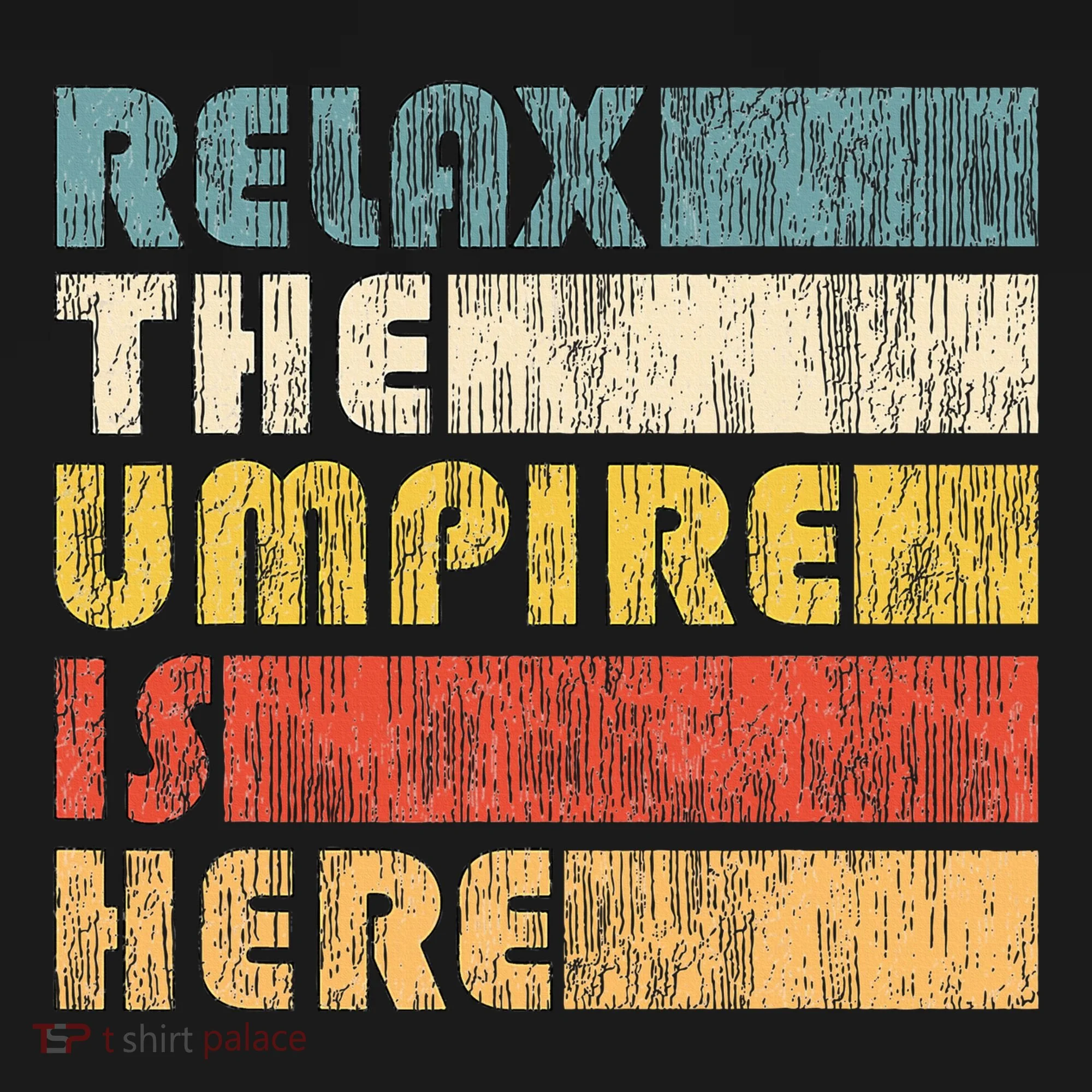 Relax The Umpire Is Here Baseball Doggie Tank