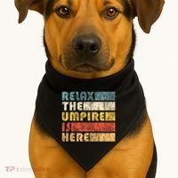 Relax The Umpire Is Here Baseball USA-Made Doggie Bandana thumb 1