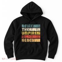 Relax The Umpire Is Here Baseball Hoodie thumb 0