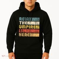 Relax The Umpire Is Here Baseball Hoodie thumb 2