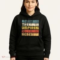 Relax The Umpire Is Here Baseball Hoodie thumb 5